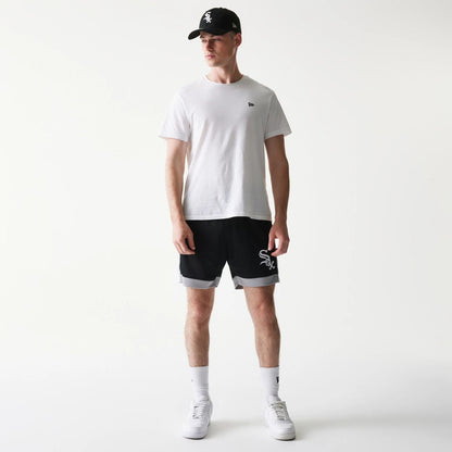 The Male model is wearing Chicago White Sox Sport Classic Black Shorts 8