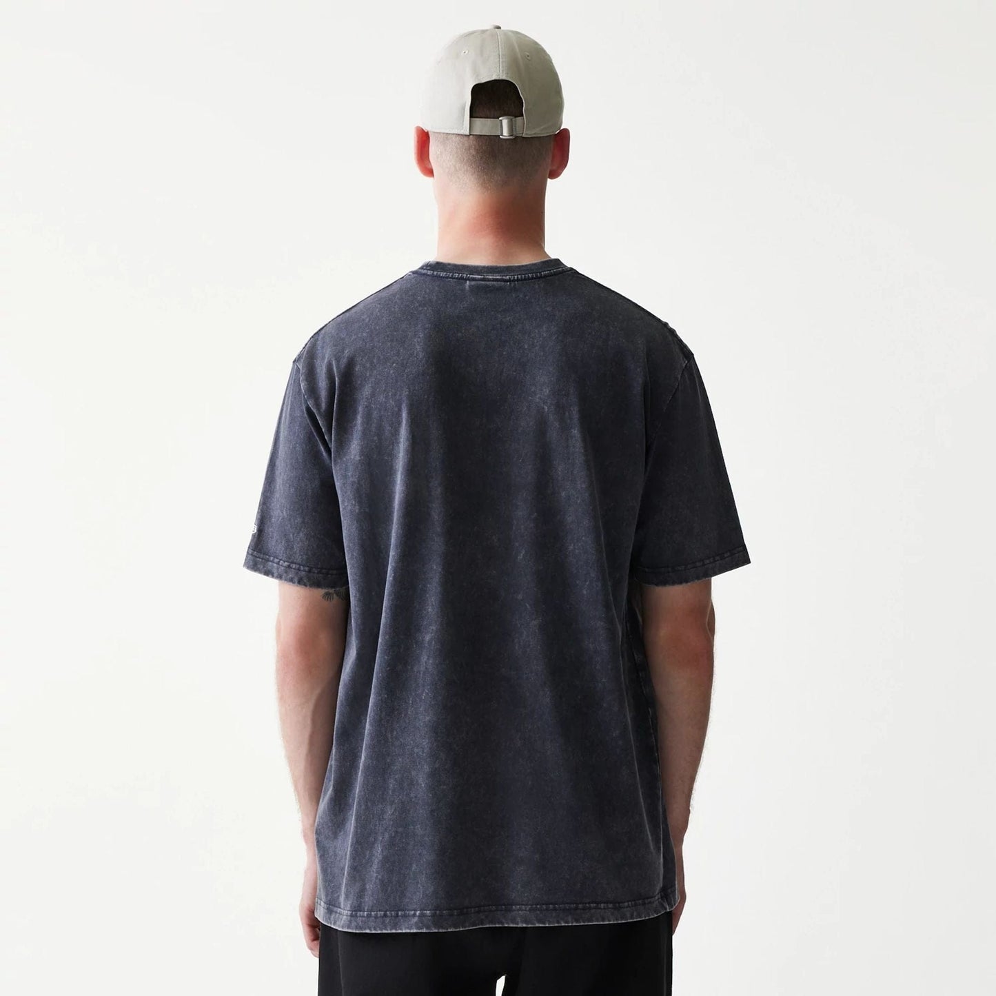 The Male model is wearing New York Yankees Sport Classic Navy T-Shirt 2