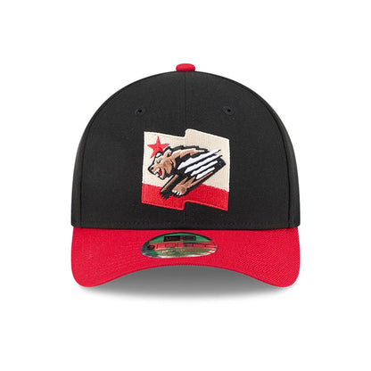 This is a Fresno Grizzlies MiLB AC Perf Player Replica Black 9FORTY M-Crown Adjustable Cap 3