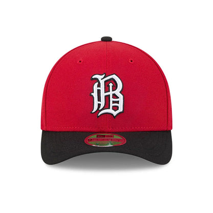 This is a Birmingham Barons MiLB AC Perf Player Replica Red 9FORTY M-Crown Adjustable Cap 3