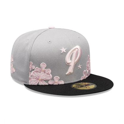 Pictured is this New Era Panama Floral 59FIFTY Fitted cap in grey. 5