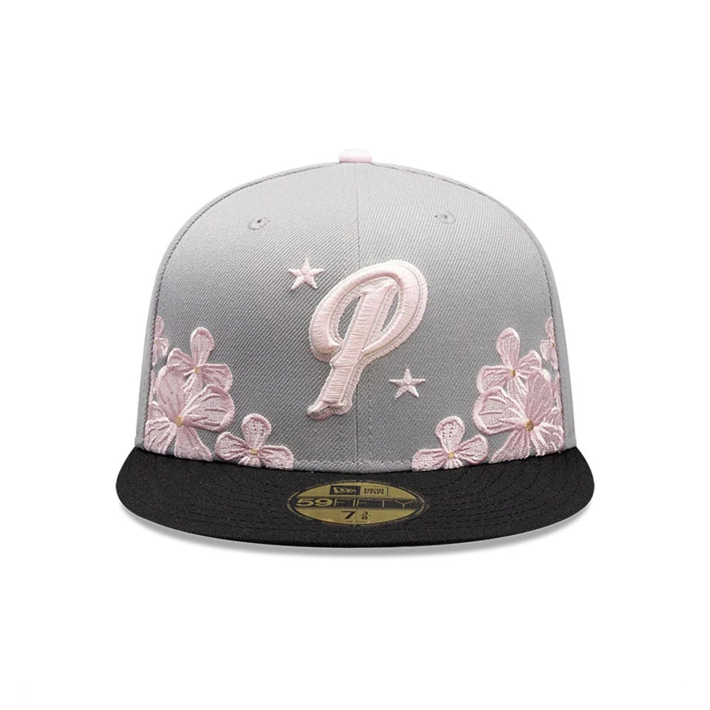 Pictured is this New Era Panama Floral 59FIFTY Fitted cap in grey. 4