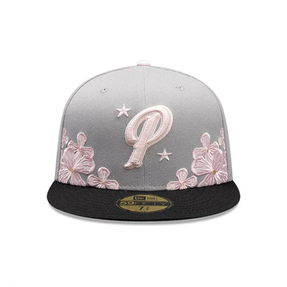 Pictured is this New Era Panama Floral 59FIFTY Fitted cap in grey. 4