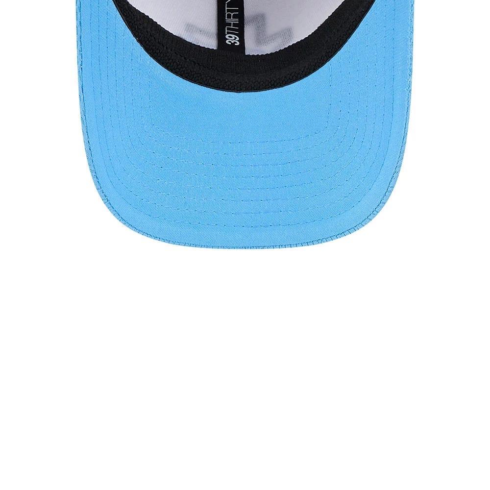 Pictured is this MiLB Batting Practice Corpus Cristi Hooks 39THIRTY Stretch Fit cap in navy. 7