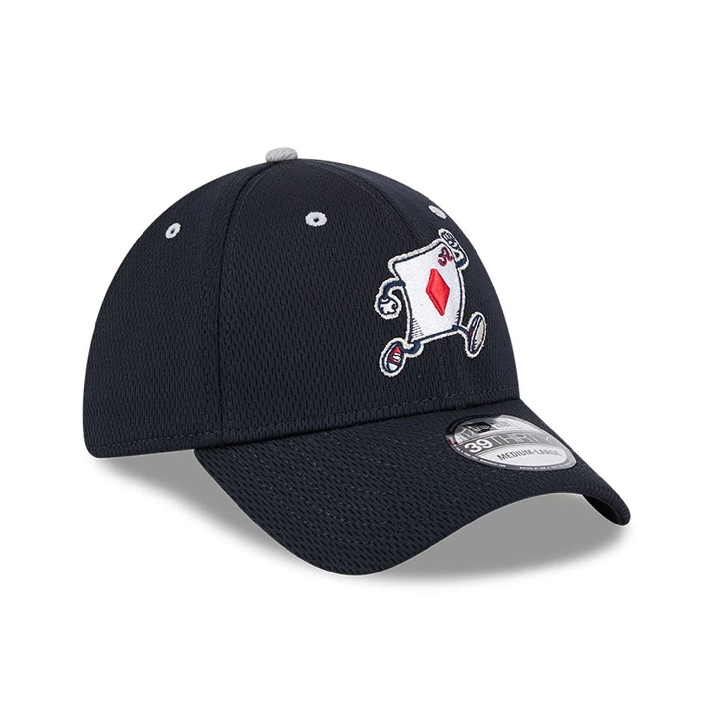 Pictured is this MiLB Batting Practice Reno Aces 39THIRTY Stretch Fit cap in navy. 3