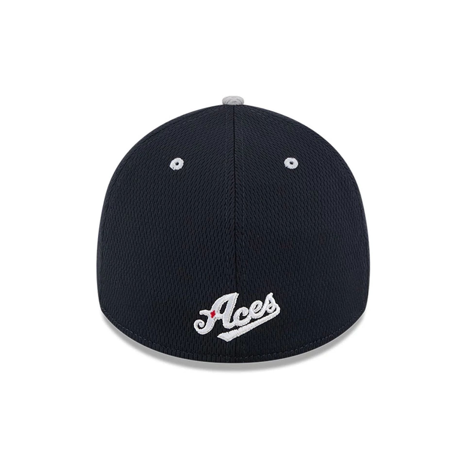 Pictured is this MiLB Batting Practice Reno Aces 39THIRTY Stretch Fit cap in navy. 4