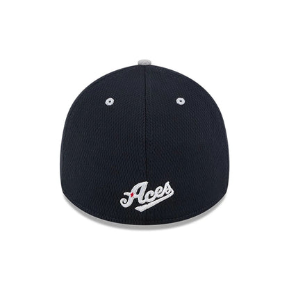 Pictured is this MiLB Batting Practice Reno Aces 39THIRTY Stretch Fit cap in navy. 4