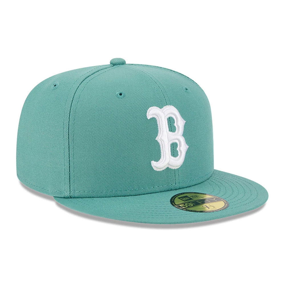 This is a Boston Red Sox MLB City Connect Pastel Green 59FIFTY Fitted Cap 4