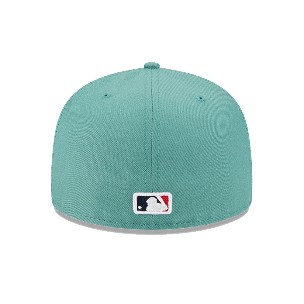 This is a Boston Red Sox MLB City Connect Pastel Green 59FIFTY Fitted Cap 7