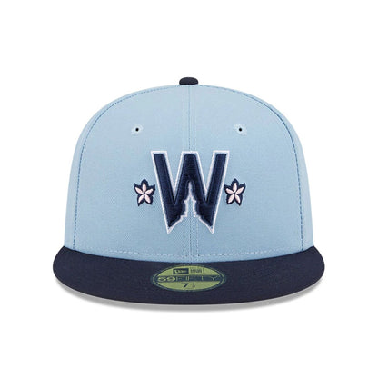 This is a Washington Nationals MLB City Connect Light Blue 59FIFTY Fitted Cap 3