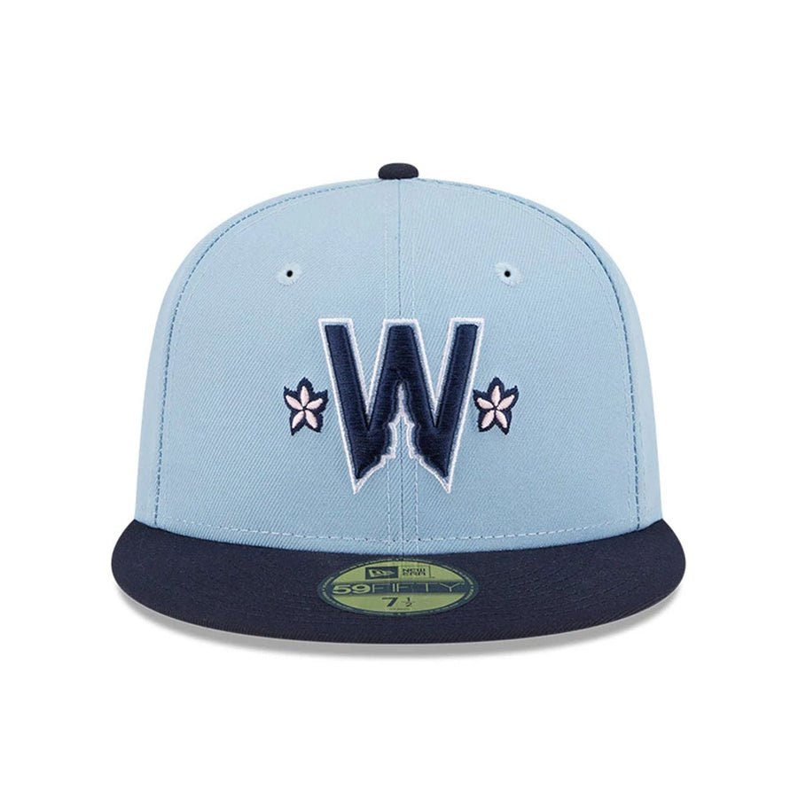 This is a Washington Nationals MLB City Connect Light Blue 59FIFTY Fitted Cap 3