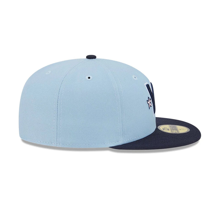 This is a Washington Nationals MLB City Connect Light Blue 59FIFTY Fitted Cap 6