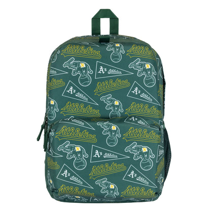 This is a Oakland Athletics MLB Green Stadium Backpack 2