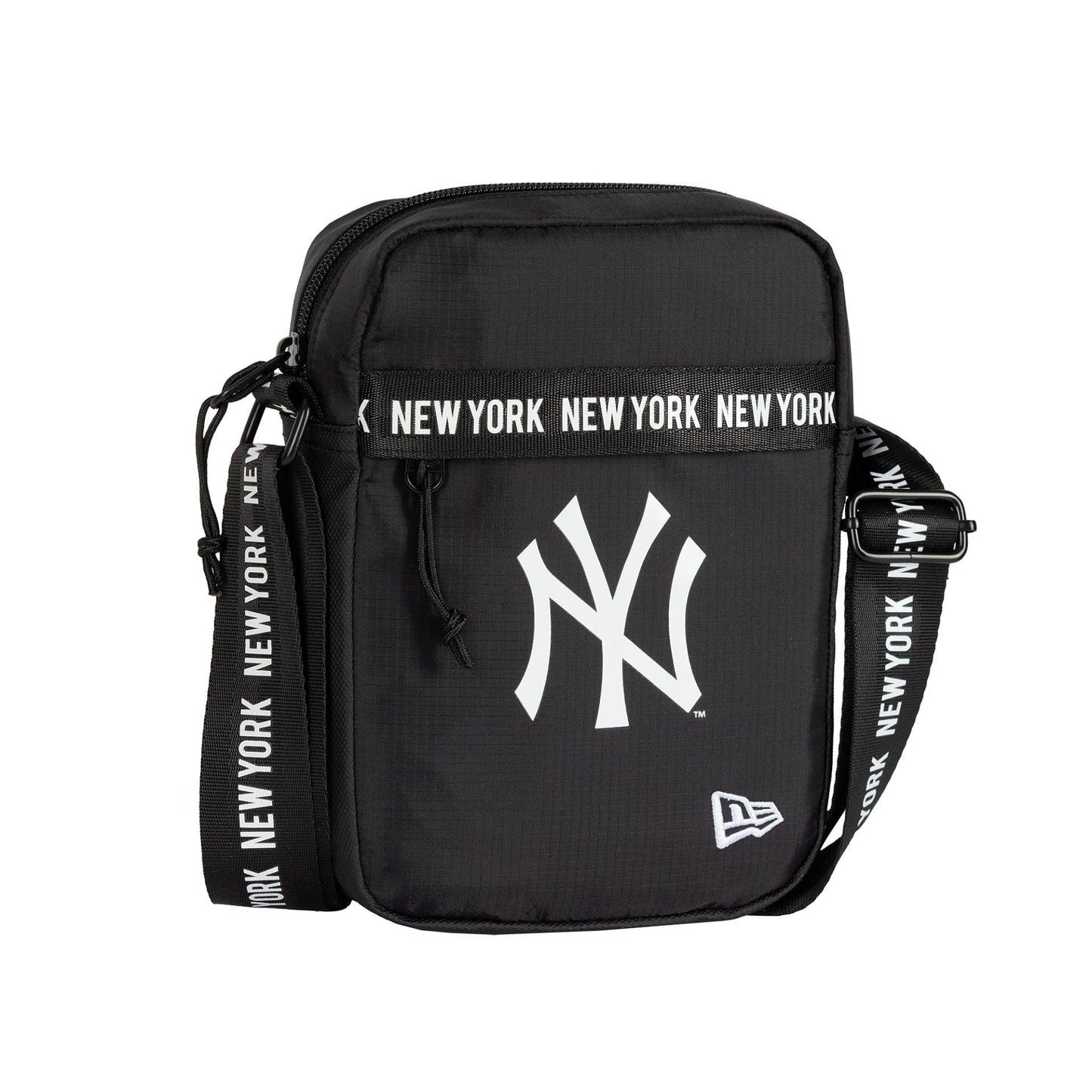 This is a New York Yankees Strap Black Side Bag 3