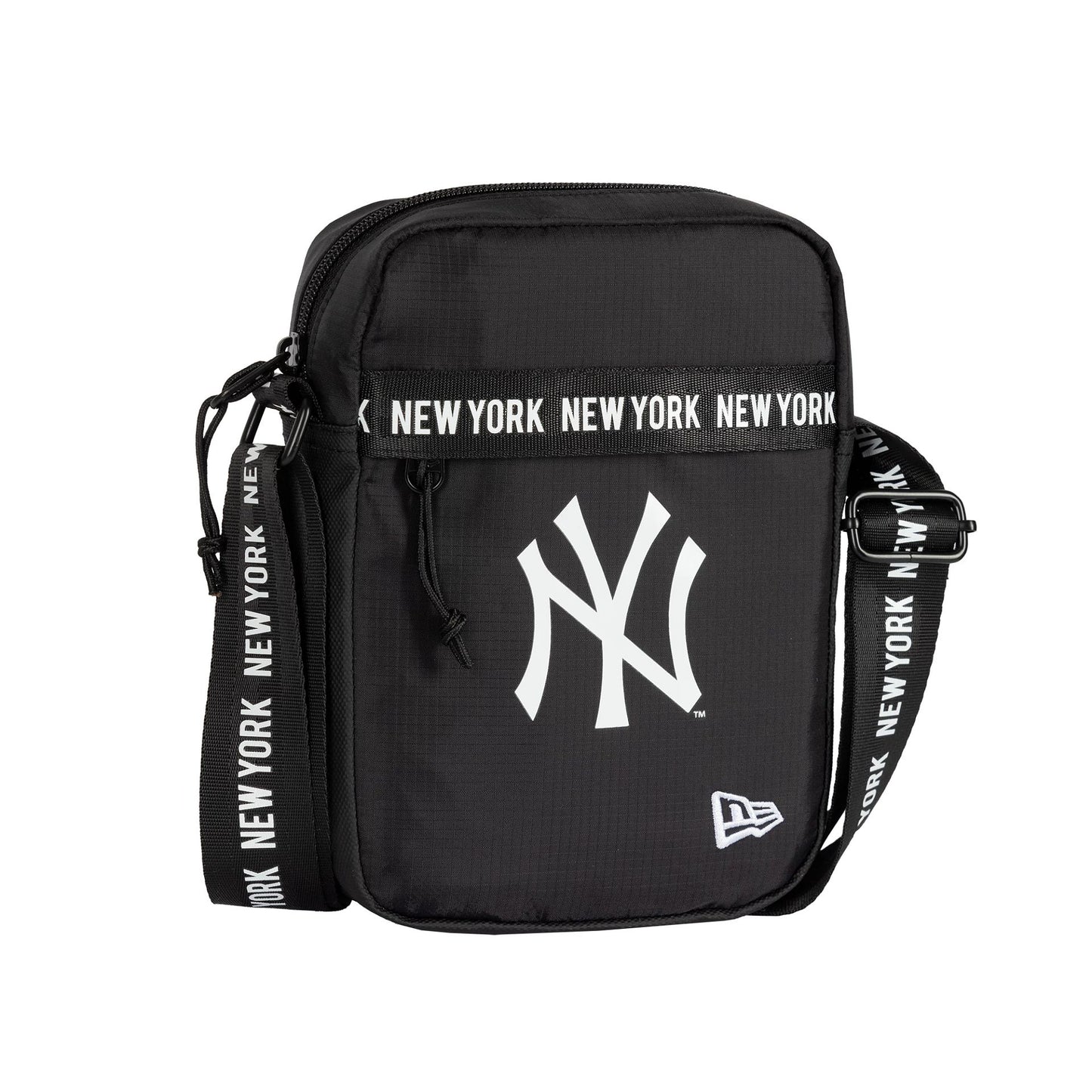 This is a New York Yankees Strap Black Side Bag 3