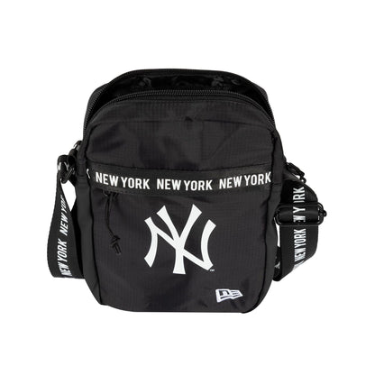 This is a New York Yankees Strap Black Side Bag 4