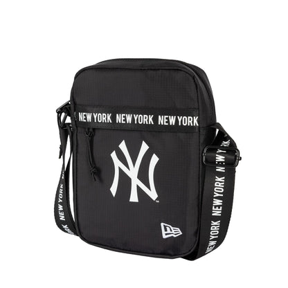 This is a New York Yankees Strap Black Side Bag 1