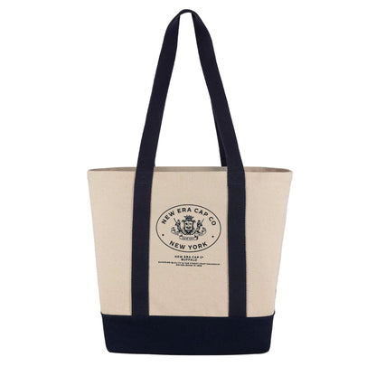 This is a New Era College Graphic Cream Tote Bag 2