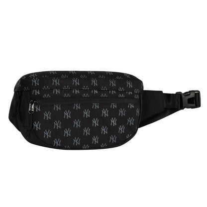 This is a New York Yankees Monogram Black Waist Bag 3