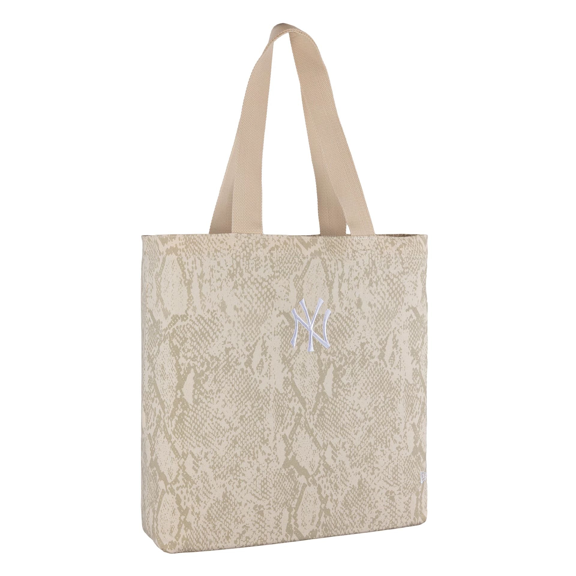 This is a New York Yankees Animal Print Cream Tote Bag 3