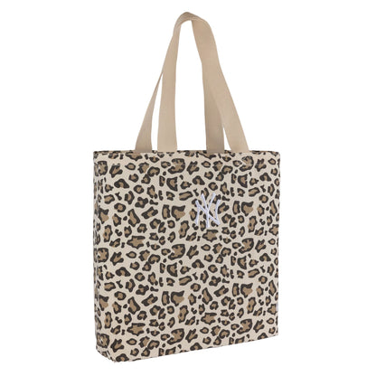 This is a New York Yankees Animal Print Leopard Tote Bag 1