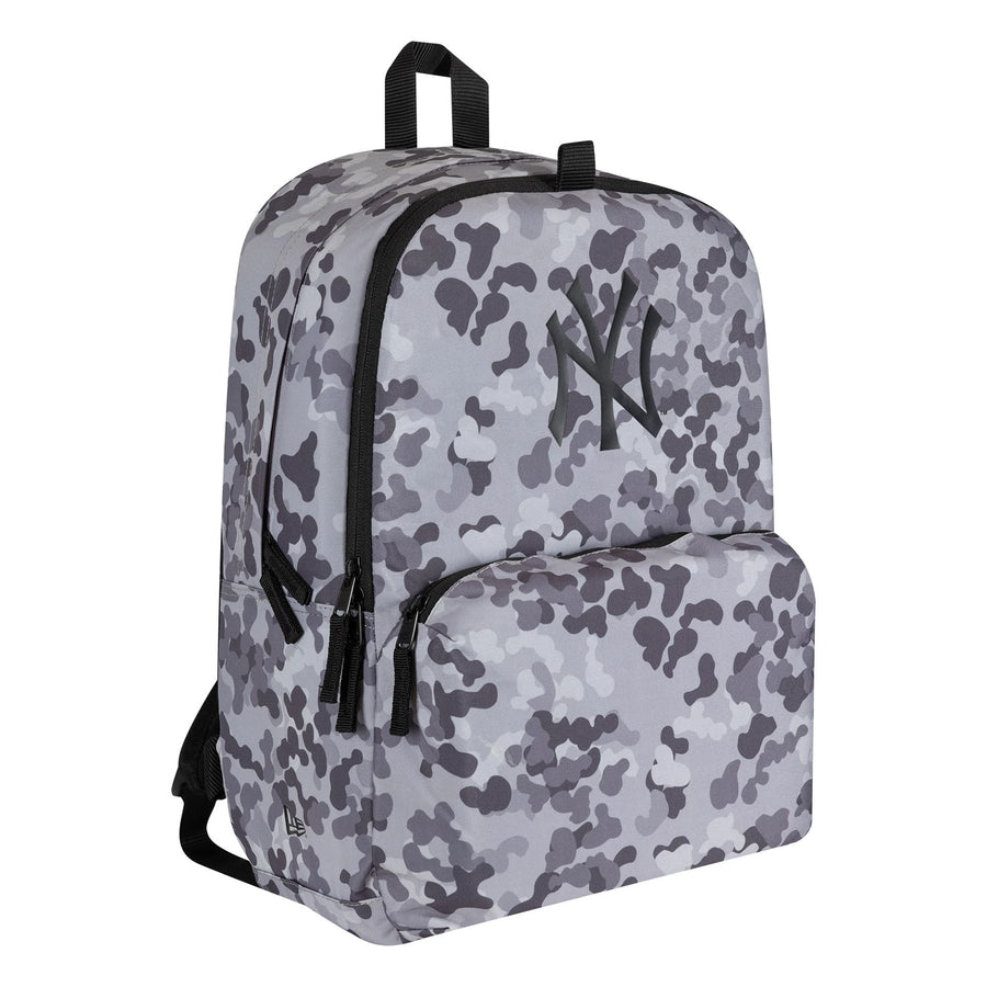 This is a New York Yankees MLB All Over Print Grey Stadium Backpack 3