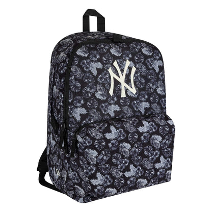 This is a New York Yankees MLB All Over Print Black Stadium Backpack 3