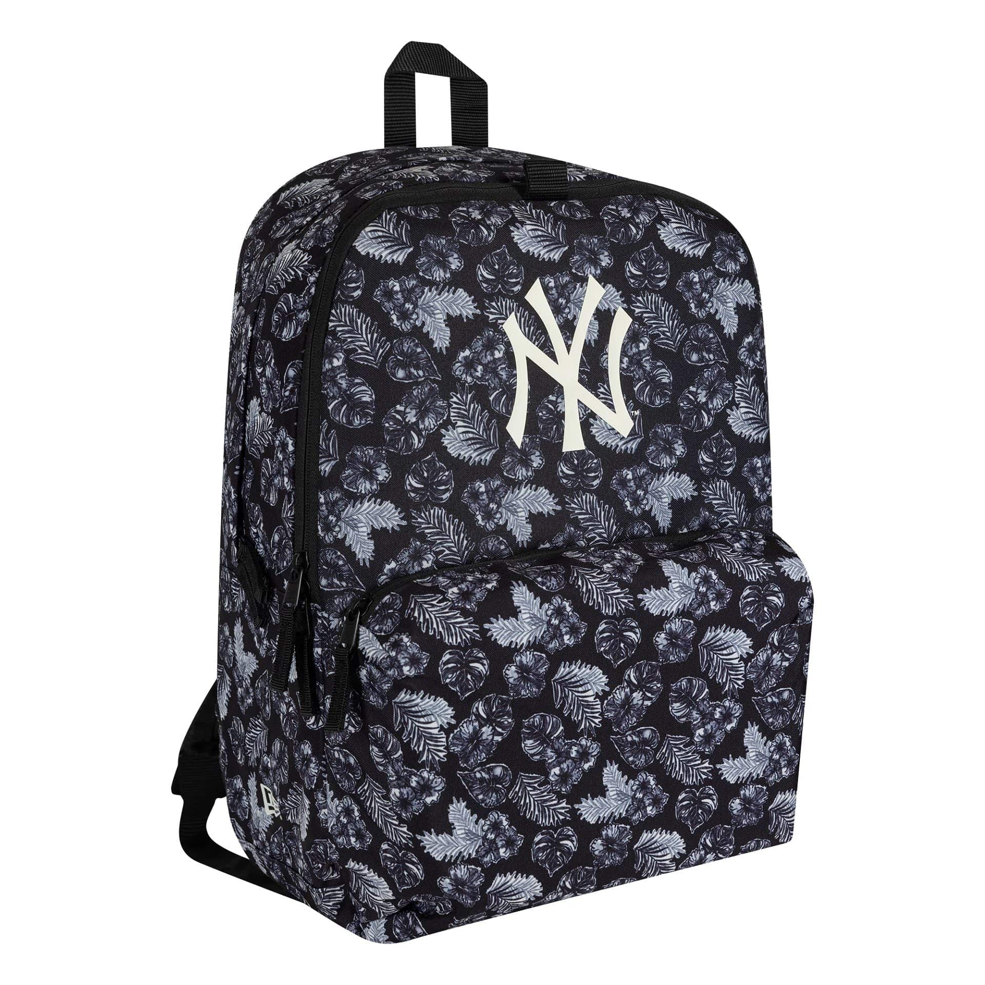 This is a New York Yankees MLB All Over Print Black Stadium Backpack 3
