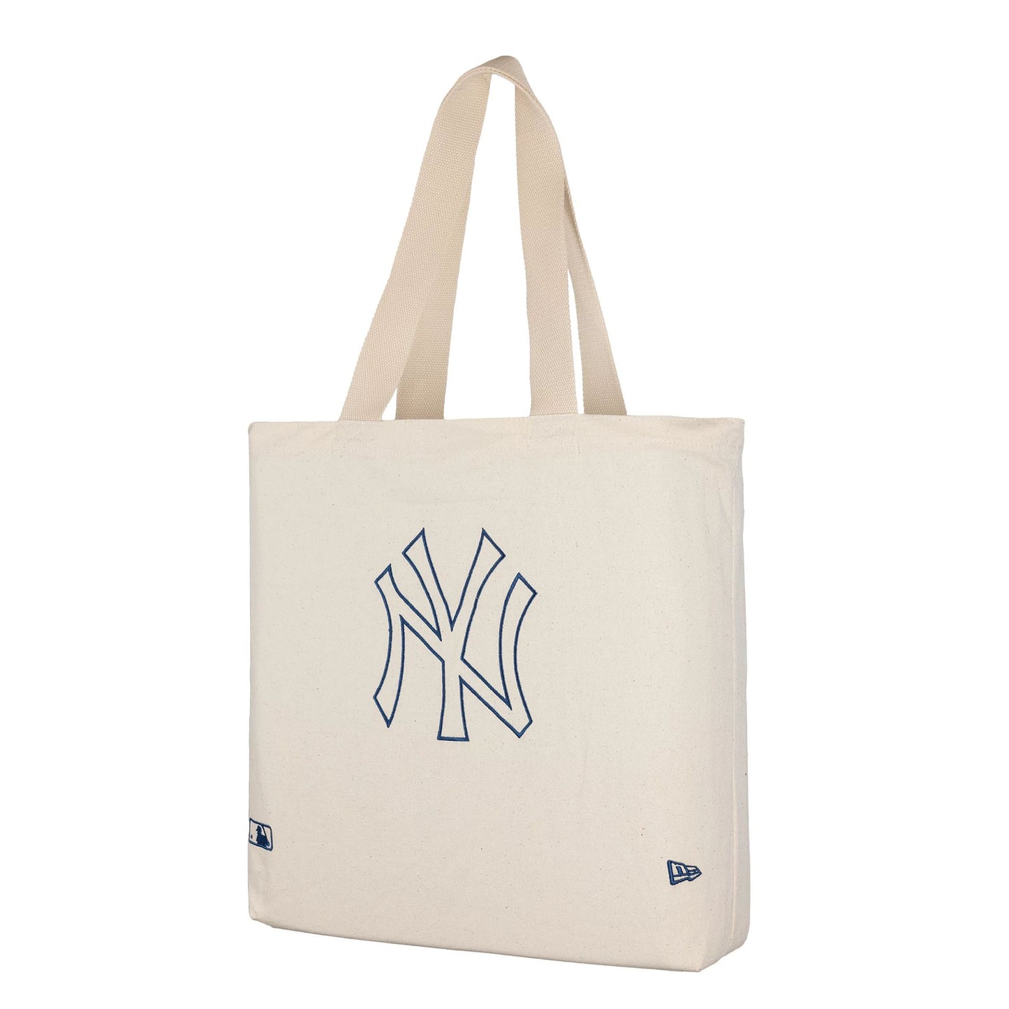 This is a New York Yankees MLB Light Cream Tote Bag 3