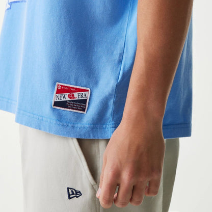 The Male model is wearing Colorado Rockies MLB City Connect G1 Blue T-Shirt 5