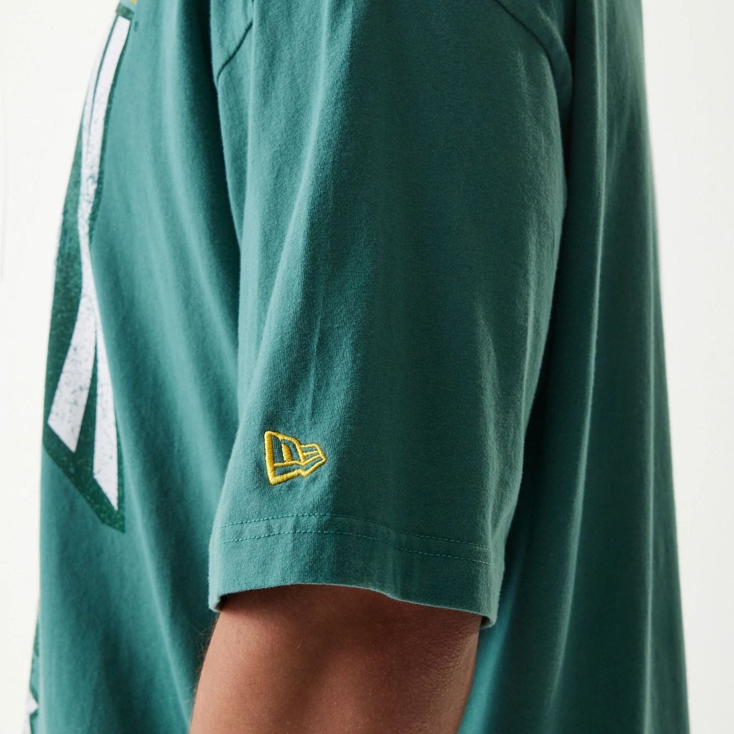 The Male model is wearing Boston Red Sox MLB City Connect G1 Dark Green T-Shirt 5