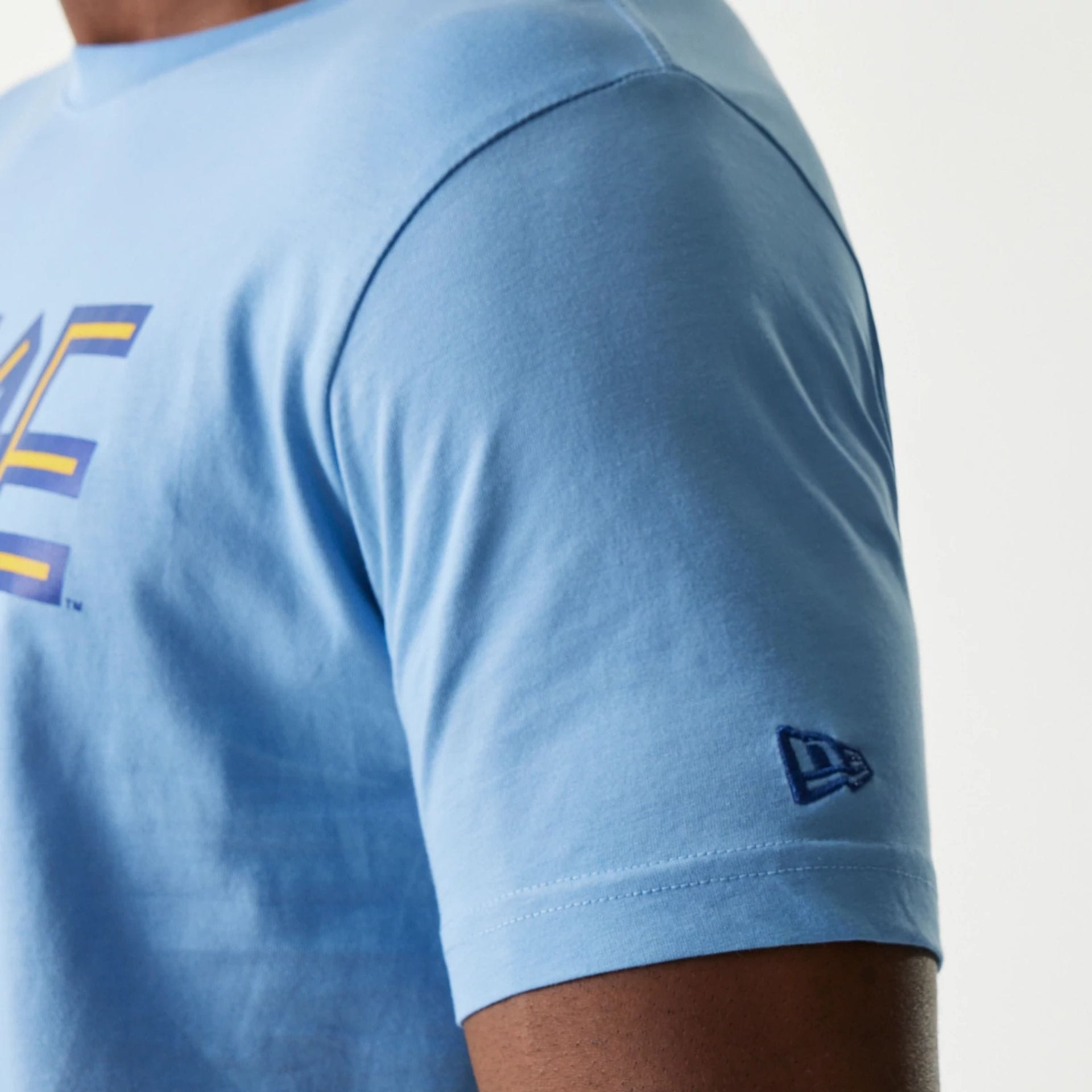 The Male model is wearing Milwaukee Brewers MLB City Connect Blue T-Shirt 3