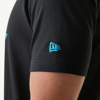 The Male model is wearing Miami Marlins MLB City Connect 2025 Black T-Shirt 6