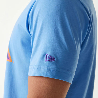 The Male model is wearing Colorado Rockies MLB City Connect 2025 Blue T-Shirt 5