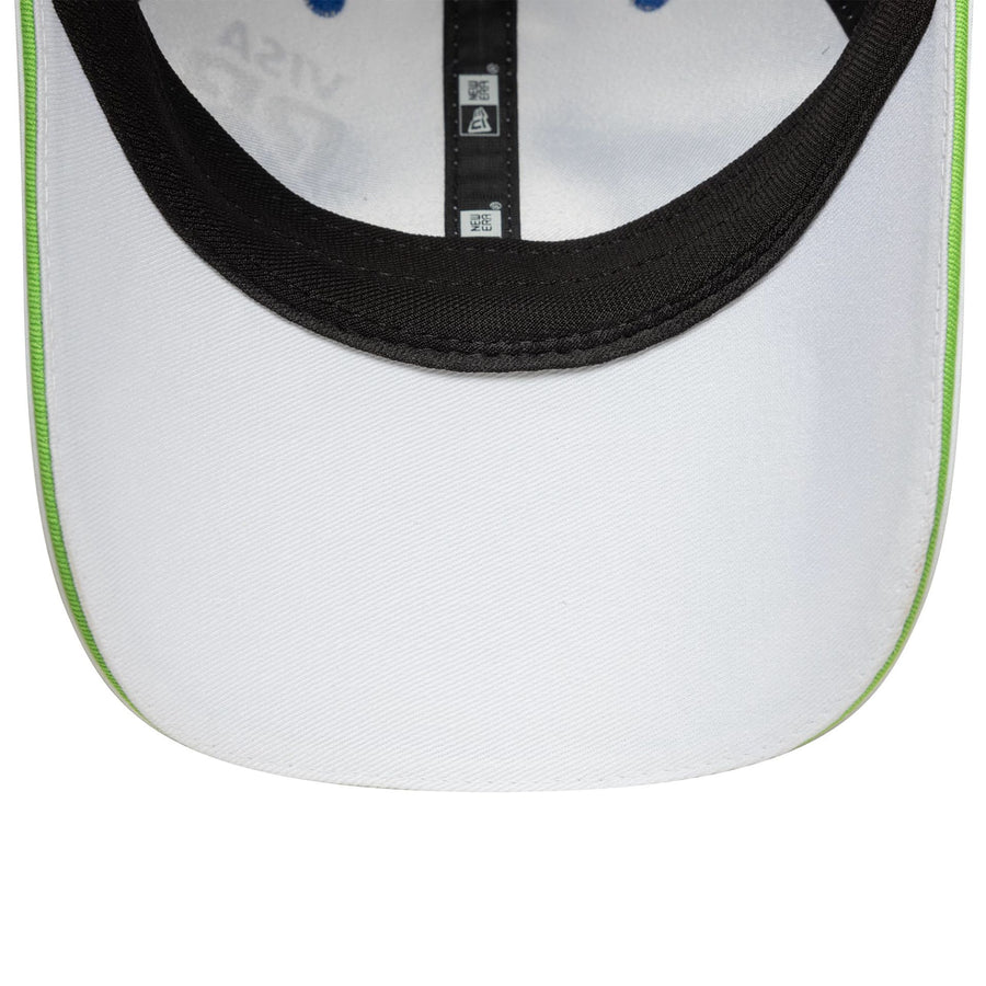 This is a Visa Cash App Racing Bulls Womens Team White Pony Tail Adjustable Cap 5