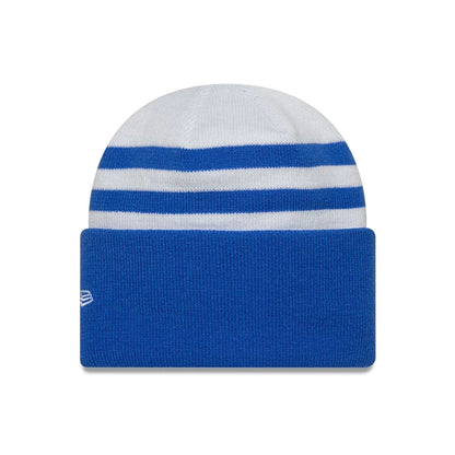 This is a Visa Cash App Racing Bulls Team Wide White Cuff Knit Beanie Hat 2