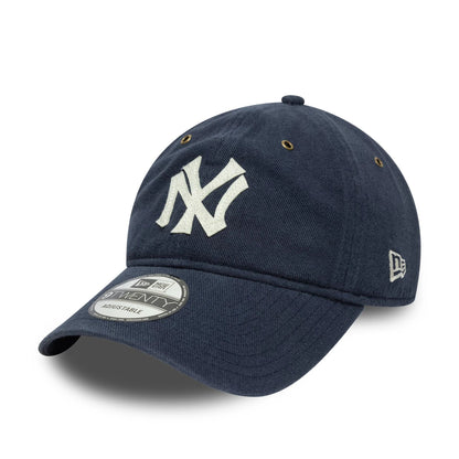 This is a New York Yankees MLB Cooperstown Patch Navy 9TWENTY Adjustable Cap 1