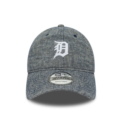 This is a Detroit Tigers MLB Linen Navy 9TWENTY Adjustable Cap 2