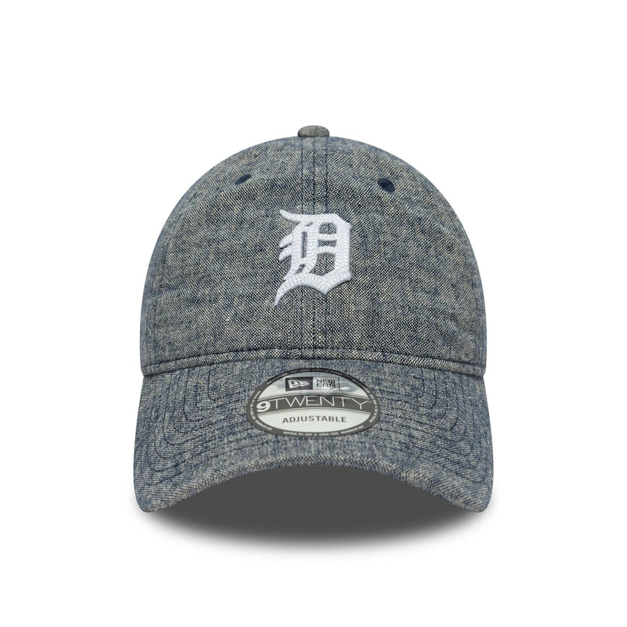 This is a Detroit Tigers MLB Linen Navy 9TWENTY Adjustable Cap 2