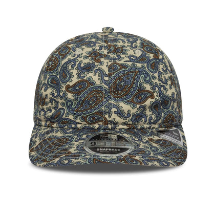 This is a New Era Paisley Cream Retro Crown 9FIFTY Cap 2