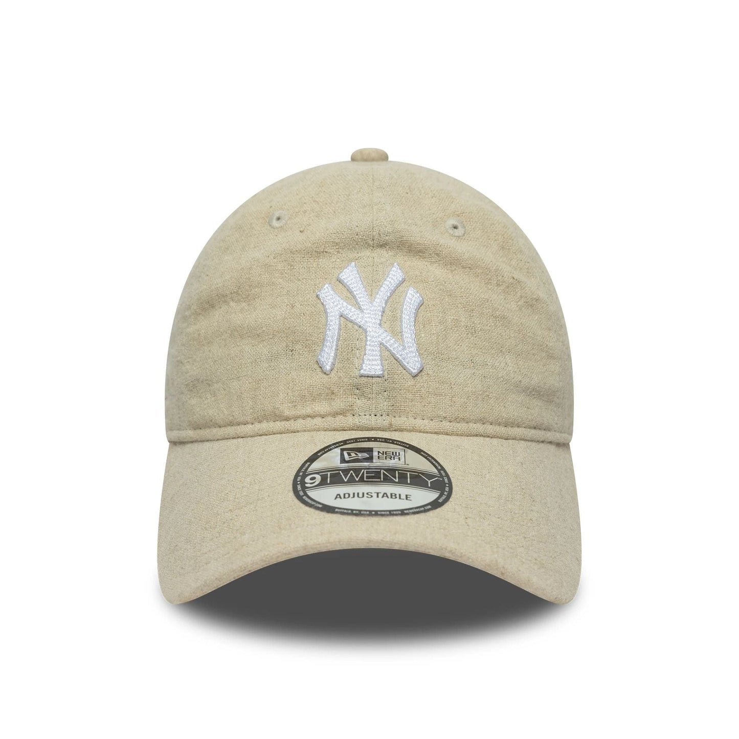 This is a New York Yankees MLB Linen Cream 9TWENTY Adjustable Cap 2