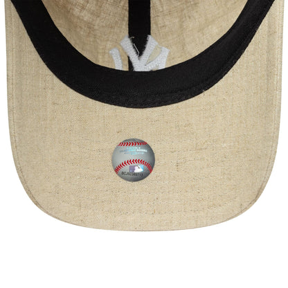 This is a New York Yankees MLB Linen Cream 9TWENTY Adjustable Cap 5