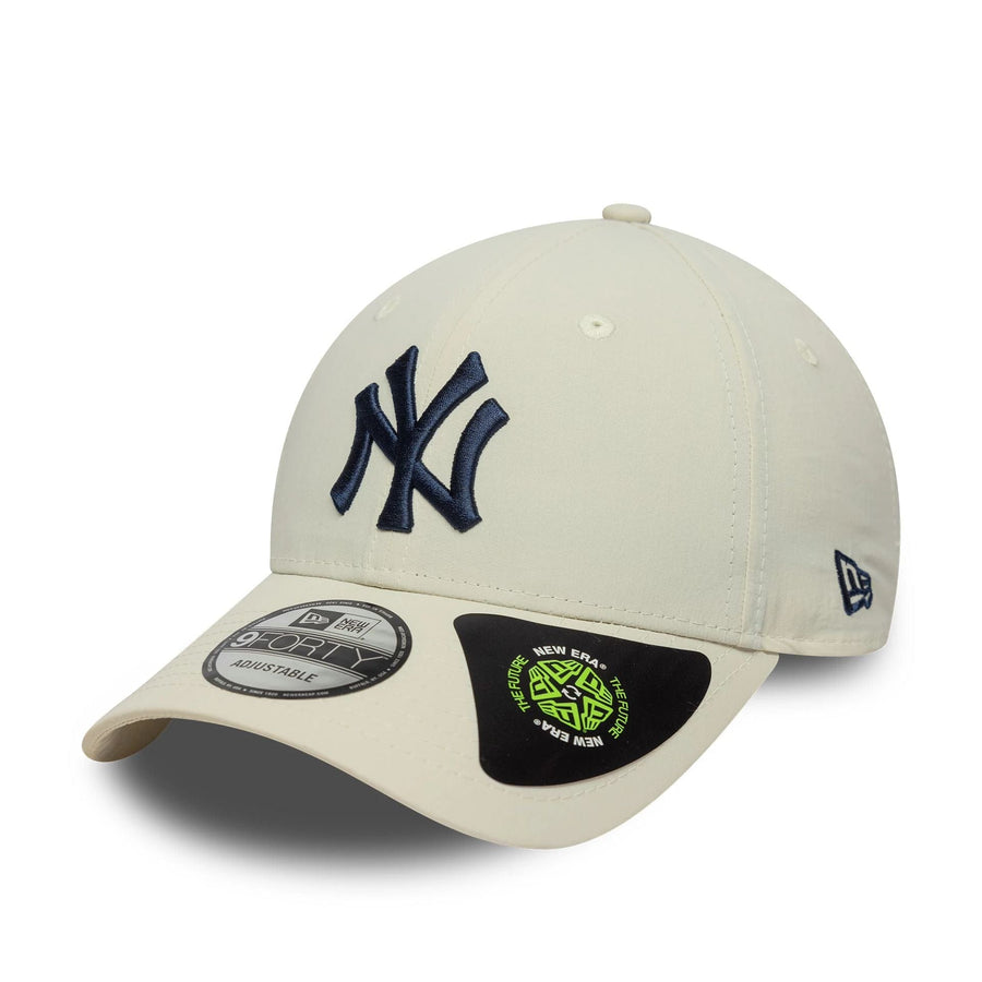 This is a New York Yankees Recycled Cream 9FORTY Adjustable Cap 1