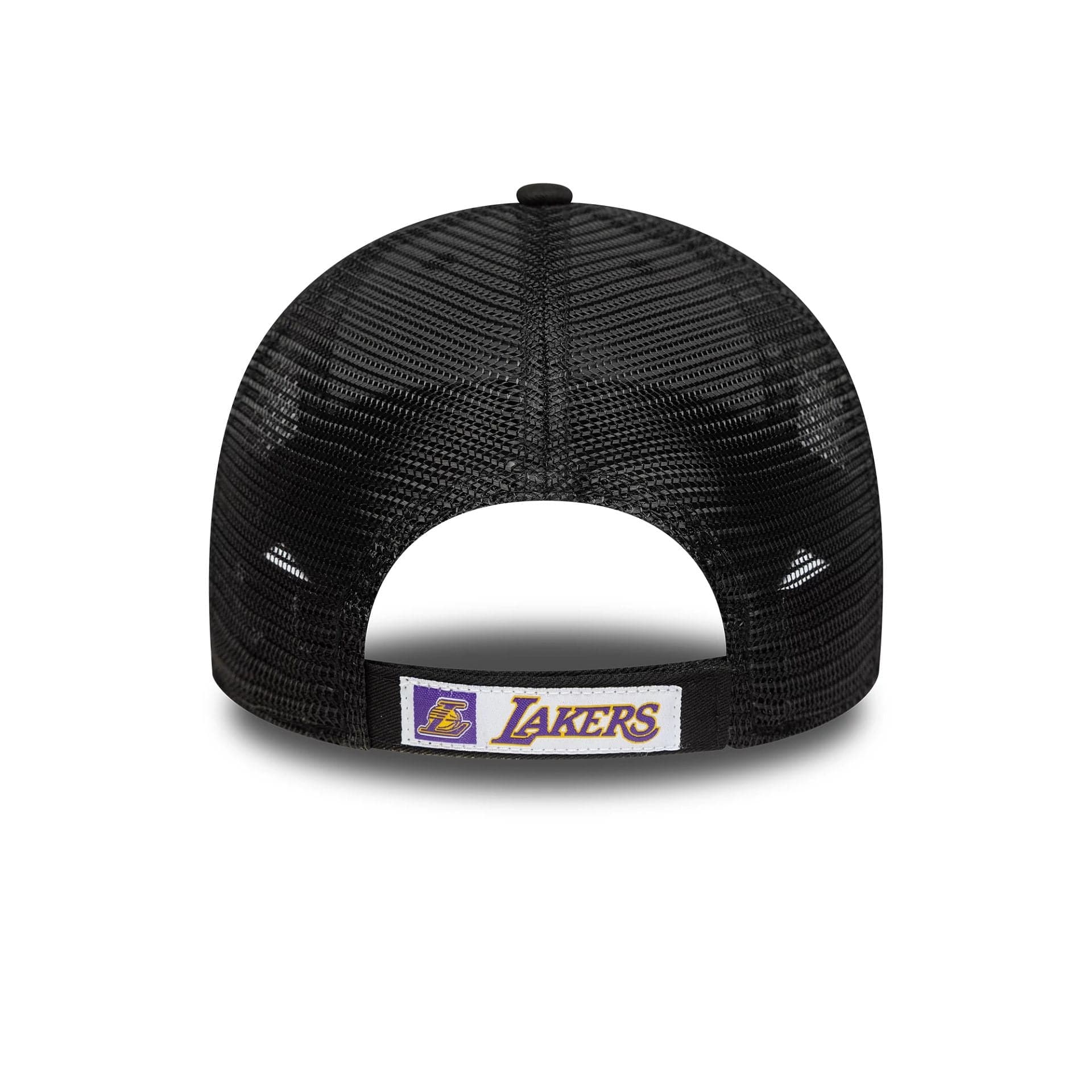 This is a LA Lakers NBA Black 9FORTY Trucker Adjustable Cap 4