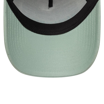 This is a New Era Summer Santorini Pastel Green 9FORTY A-Frame Trucker Adjustable Cap 5