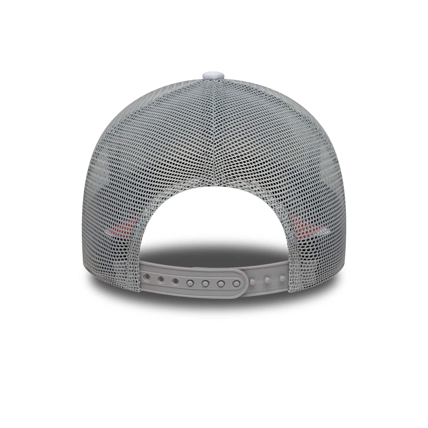 This is a New Era Summer Capri Orange 9FORTY A-Frame Trucker Adjustable Cap 4