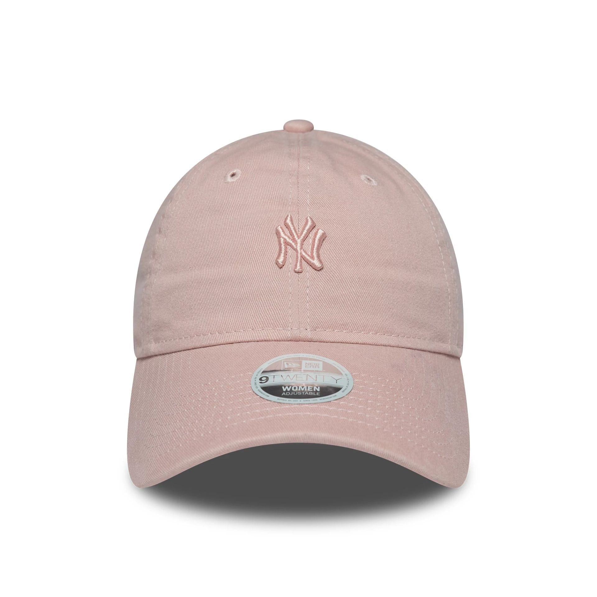 This is a New York Yankees Womens MLB Mini Washed Pastel Pink 9TWENTY Adjustable Cap 2