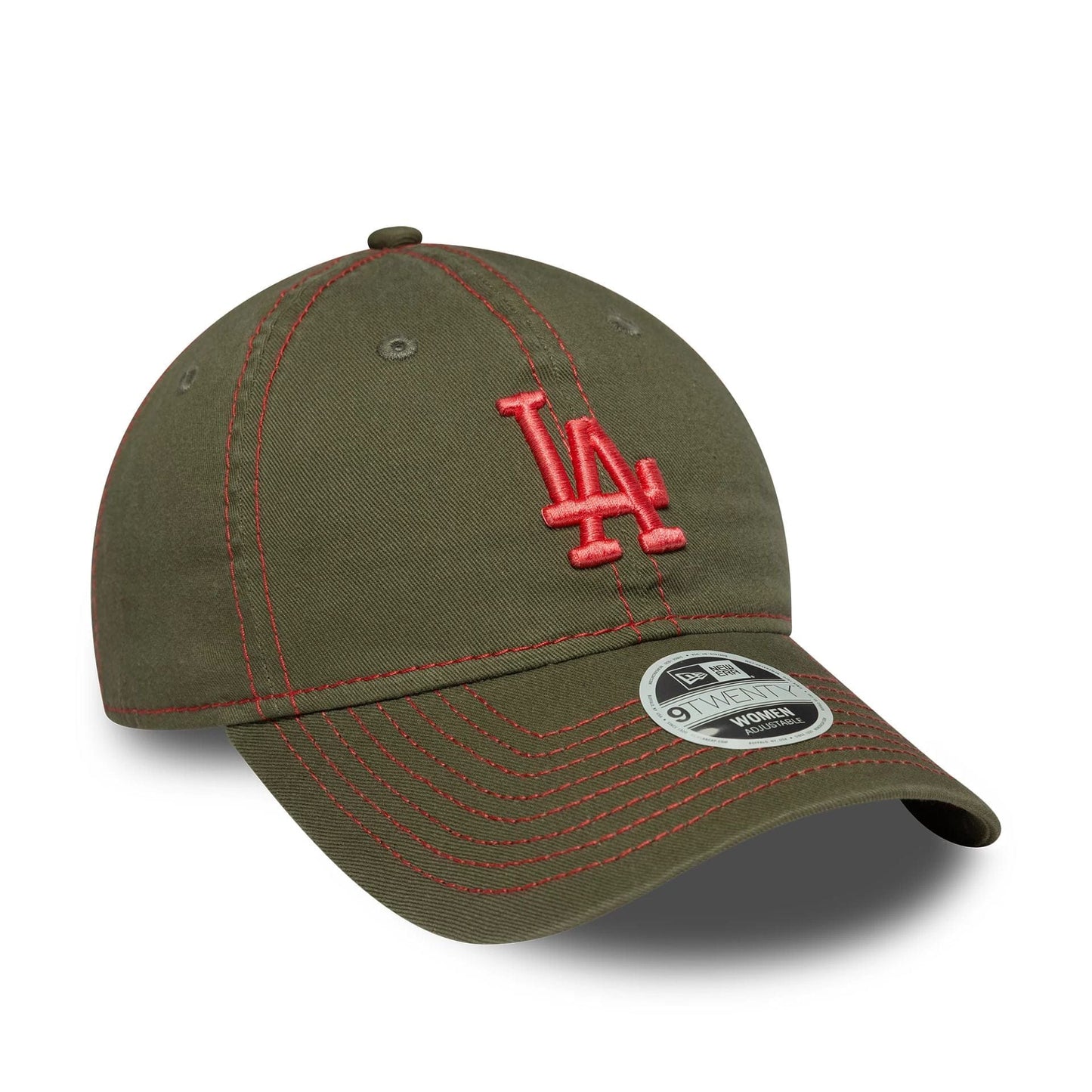 This is a LA Dodgers Womens MLB Contrast Stitch Dark Green 9TWENTY Adjustable Cap 3