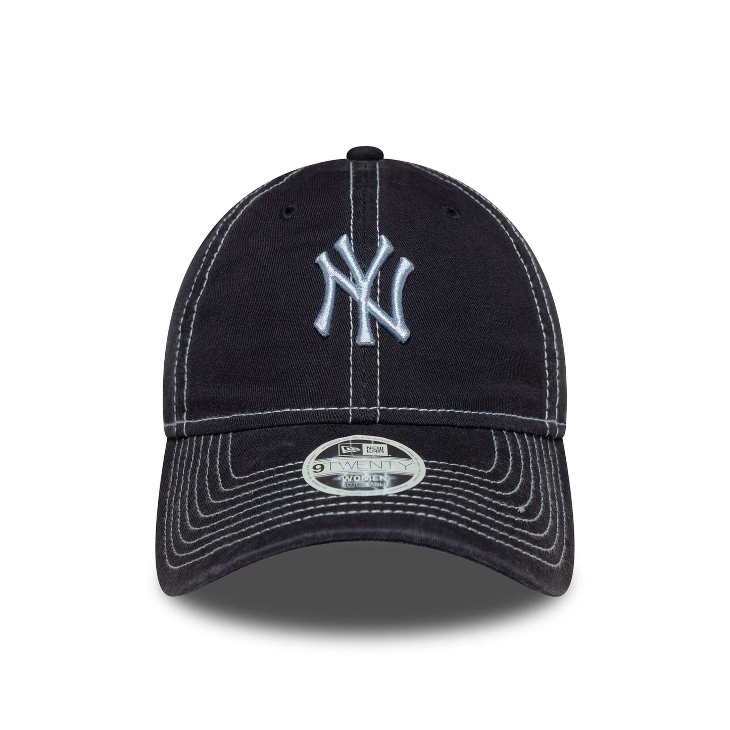 This is a New York Yankees Womens MLB Contrast Stitch Navy 9TWENTY Adjustable Cap 2