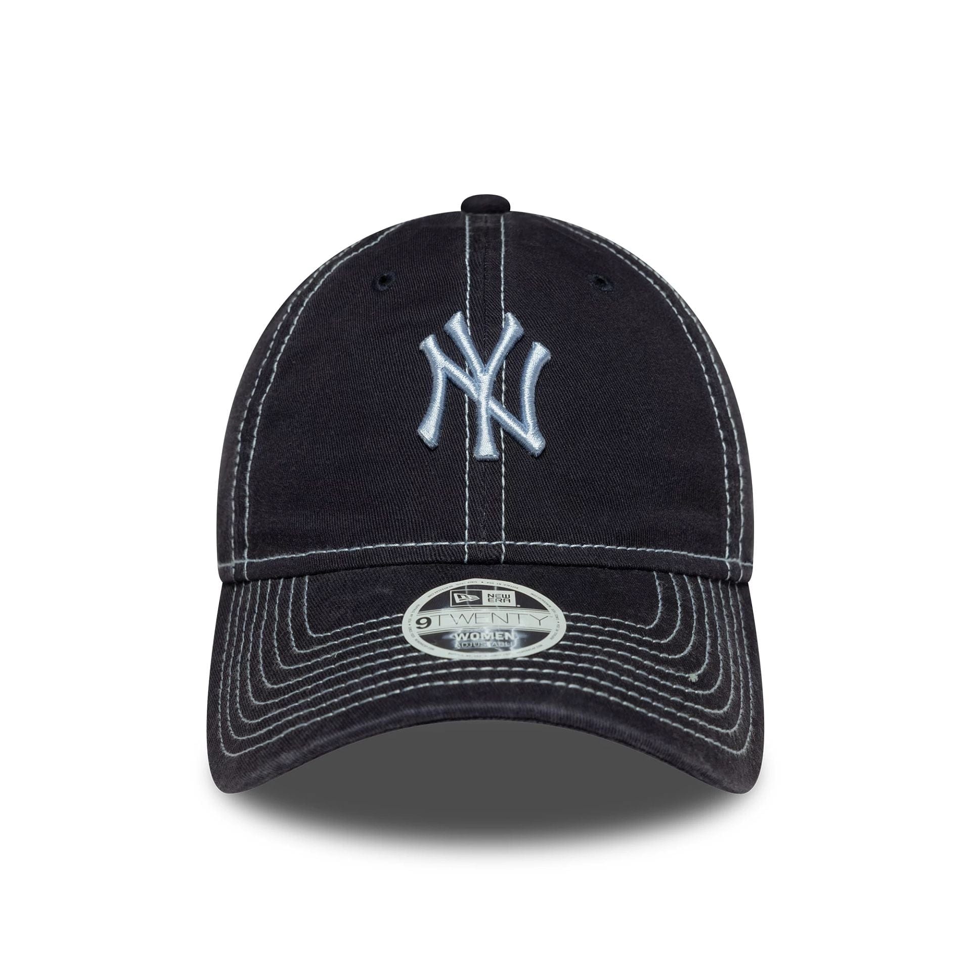 This is a New York Yankees Womens MLB Contrast Stitch Navy 9TWENTY Adjustable Cap 2